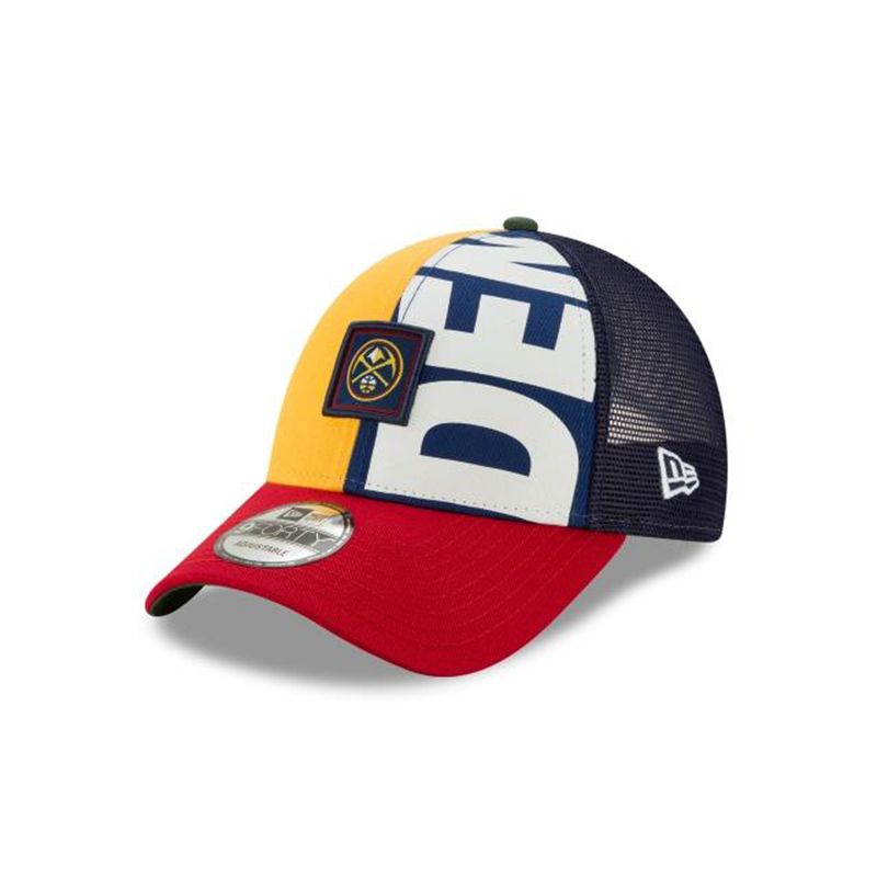 NBA Denver Nuggets Trucker Mix 9Forty Adjustable (KDR2003) - Yellow New Era Caps